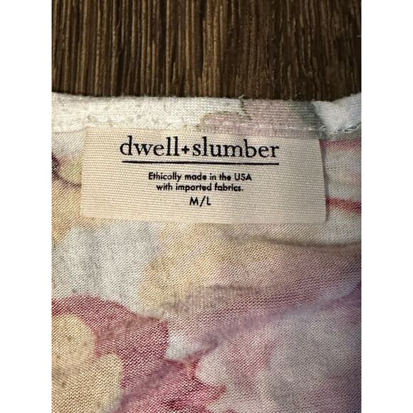 Dwell and Slumber M/L Caftan Sleep Dress Nightgown Soft Floral House Dress - Picture 3 of 7